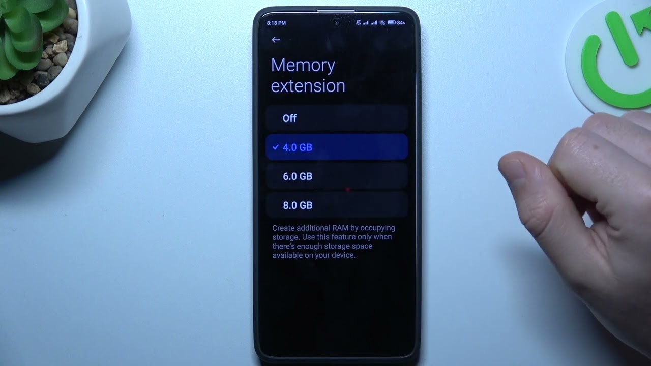 قابلیت memory extension شیائومی